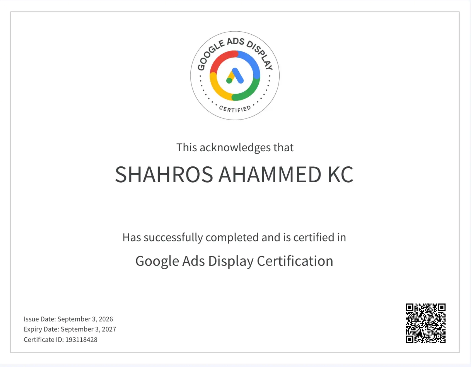 Google Ads Displey
